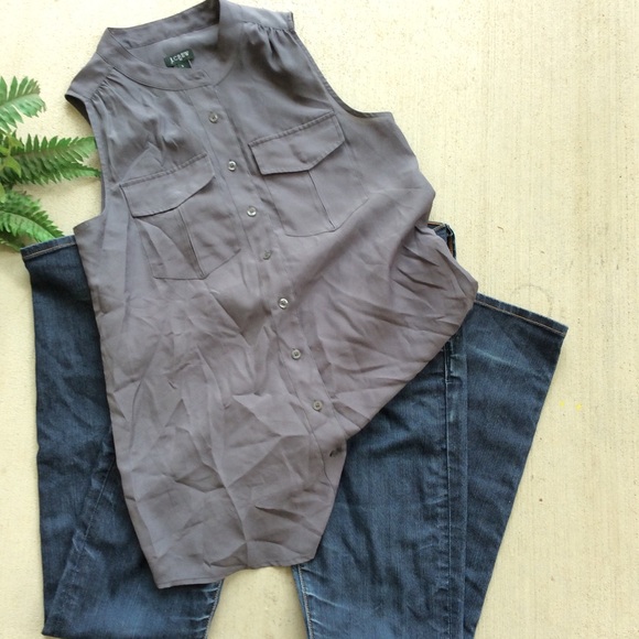 J. Crew Tops - JCrew Gray Top 0